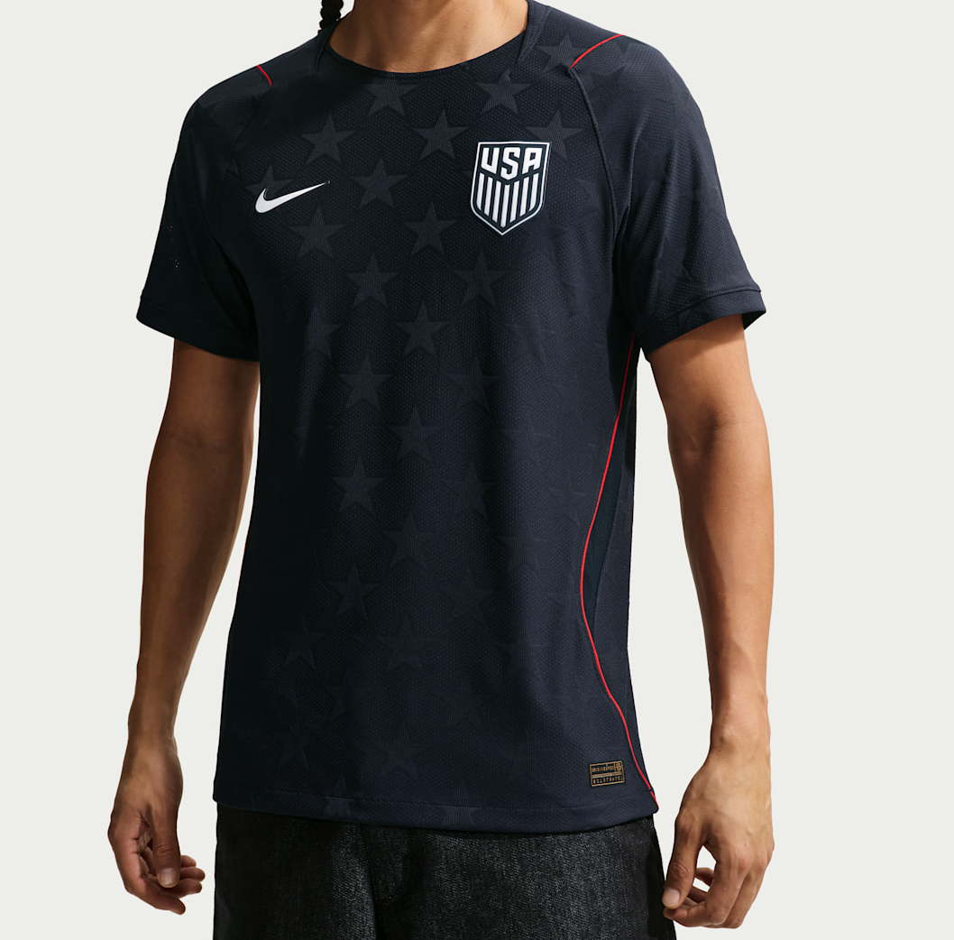 Alternative view of Áo Nike USMNT 2026 Away Authentic Jersey 'Dark Obsidian' IB5225-475