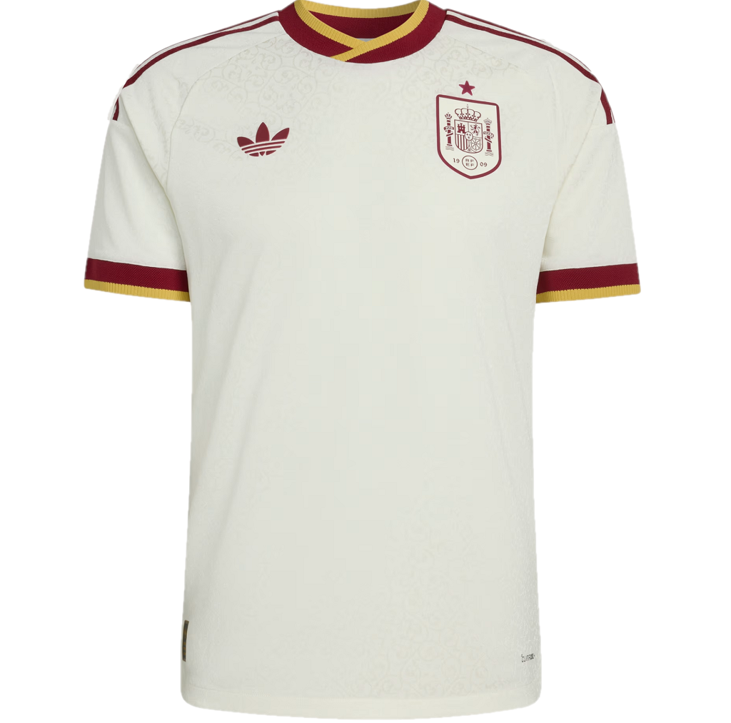 Áo Adidas Spain 26 Away Authentic Jersey 'Off White' JN4392