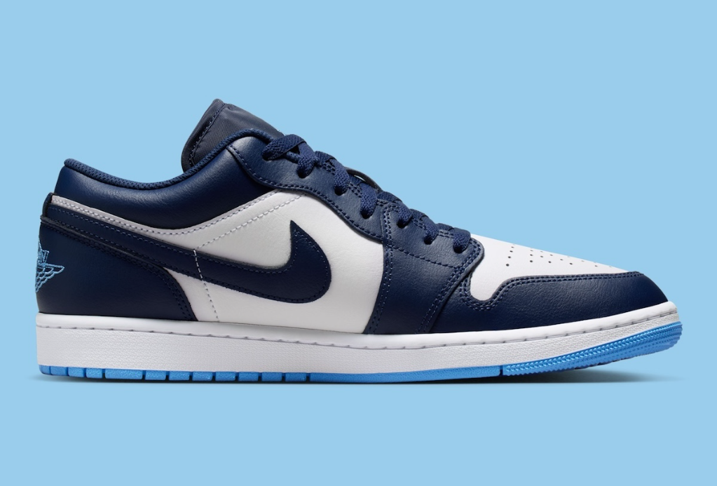 Alternative view of Giày Nike Air Jordan 1 Low 'Midnight Navy' 553558-404