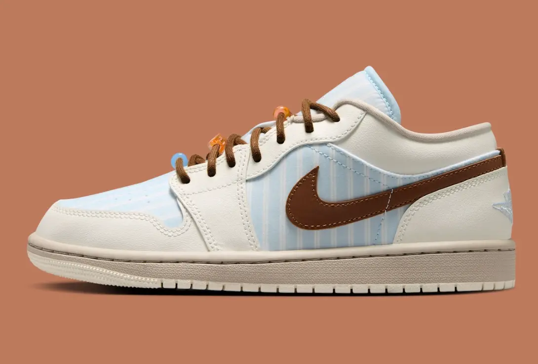 Alternative view of Giày Nike Air Jordan 1 Low "Pinstripe" IR7553-422