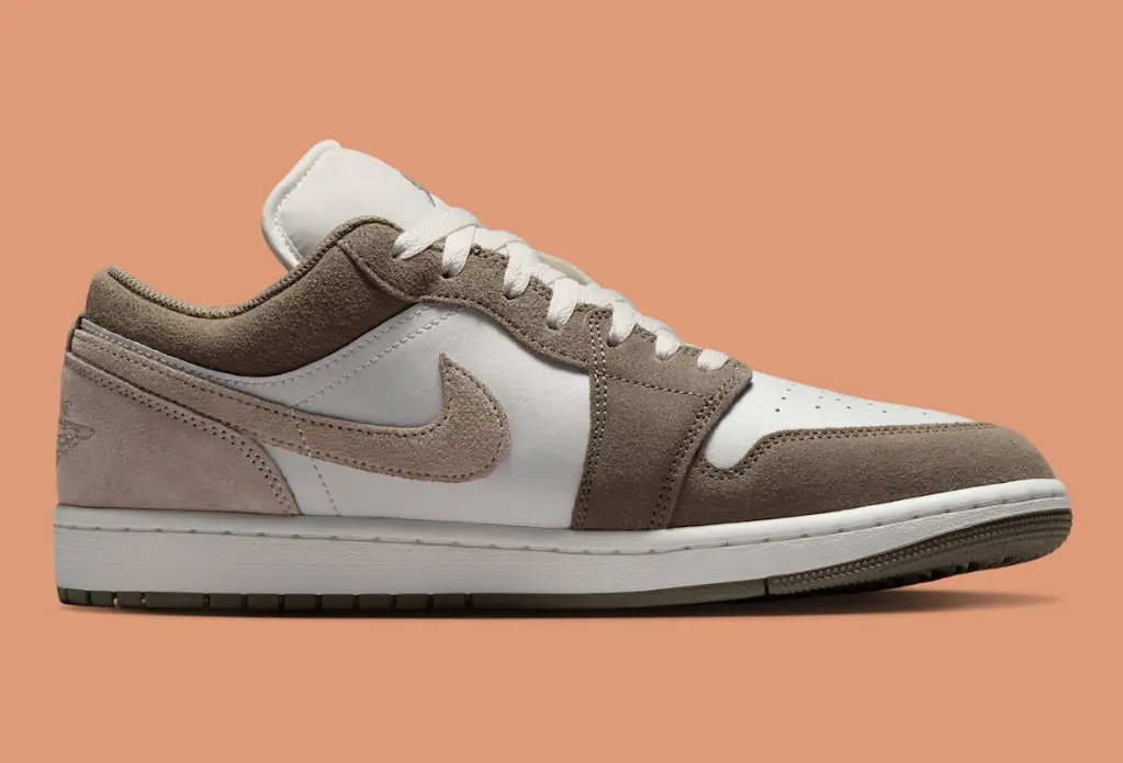 Alternative view of Giày Nike Air Jordan 1 Low 'Olive Grey' 553558-046