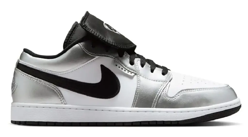 Giày Nike Air Jordan 1 Low 'White Metallic Silver' IR2278-100