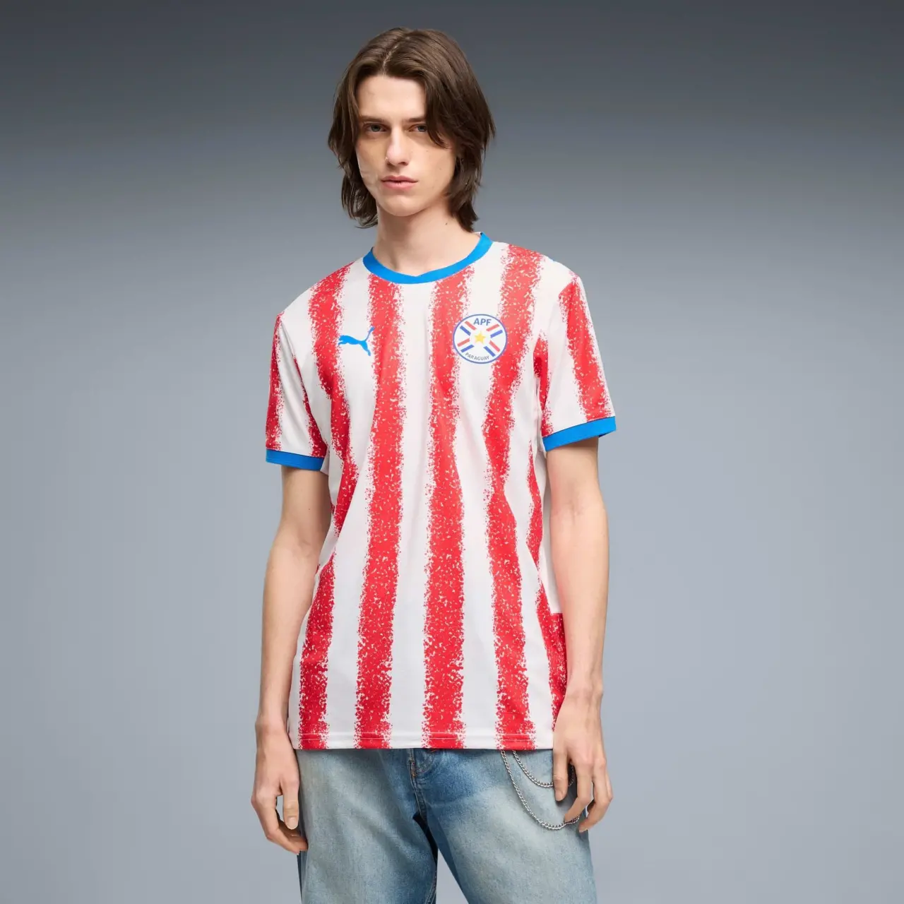 Alternative view of Áo Puma Paraguay Home Jersey ‘White Red’ 697015-01