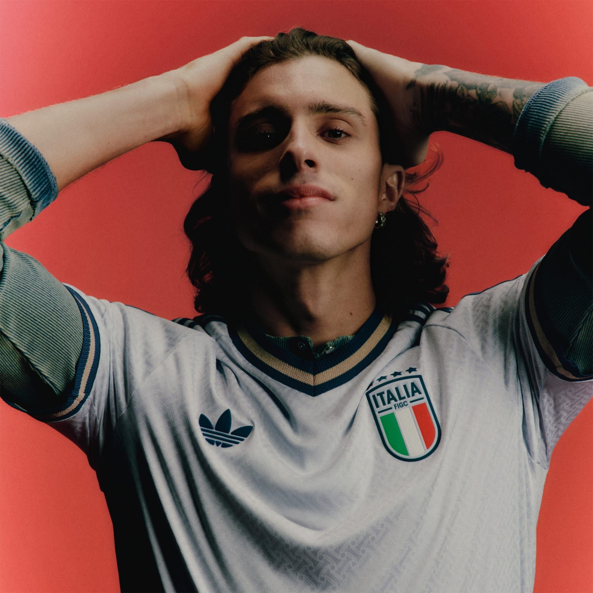 Alternative view of Áo Adidas Italy 26 Away Authentic Jersey 'White' JL6938