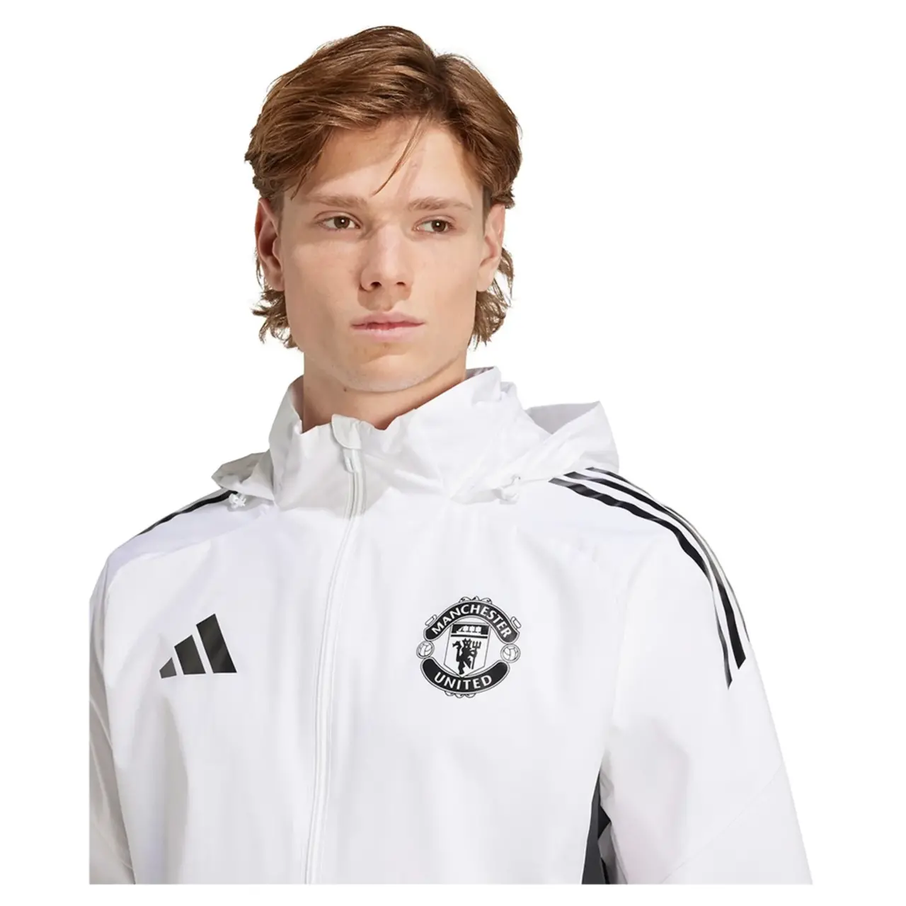Alternative view of Áo Adidas Manchester United Waterproof Jacket 'White' JP3102