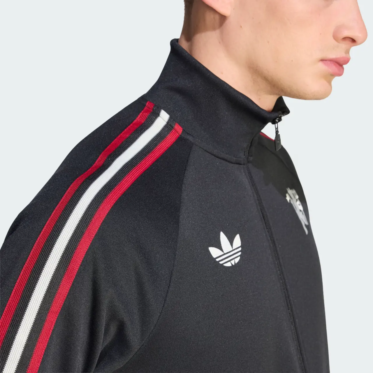 Alternative view of Áo Adidas Manchester United Track Top 'Black' JZ2230