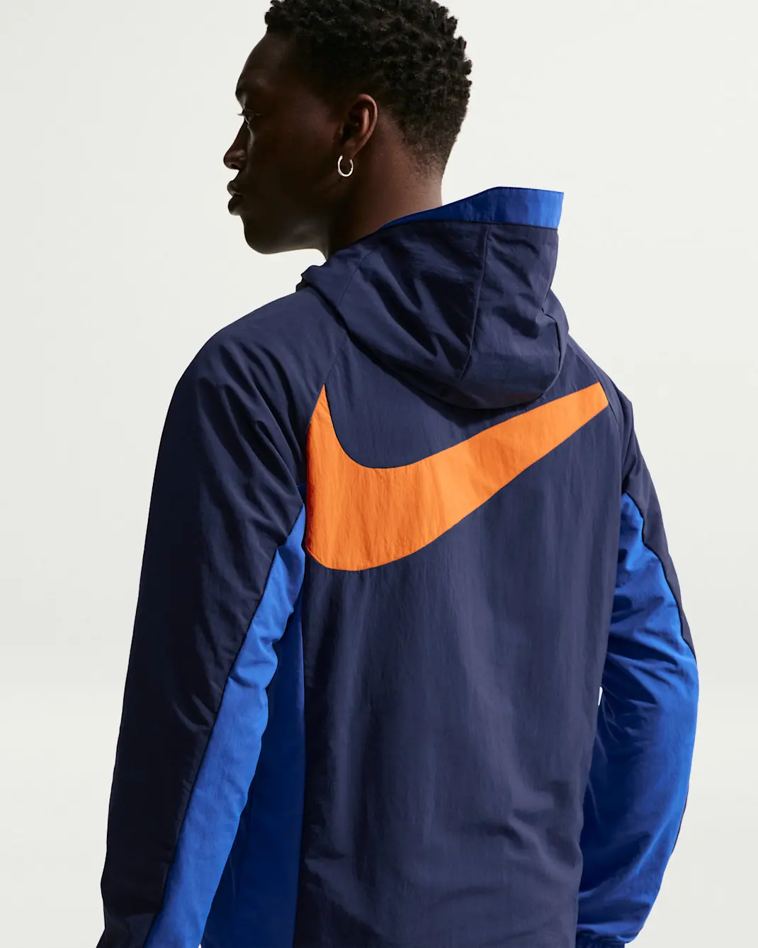 Alternative view of Áo Nike France AWF 'Blackened Blue' IB6333-498