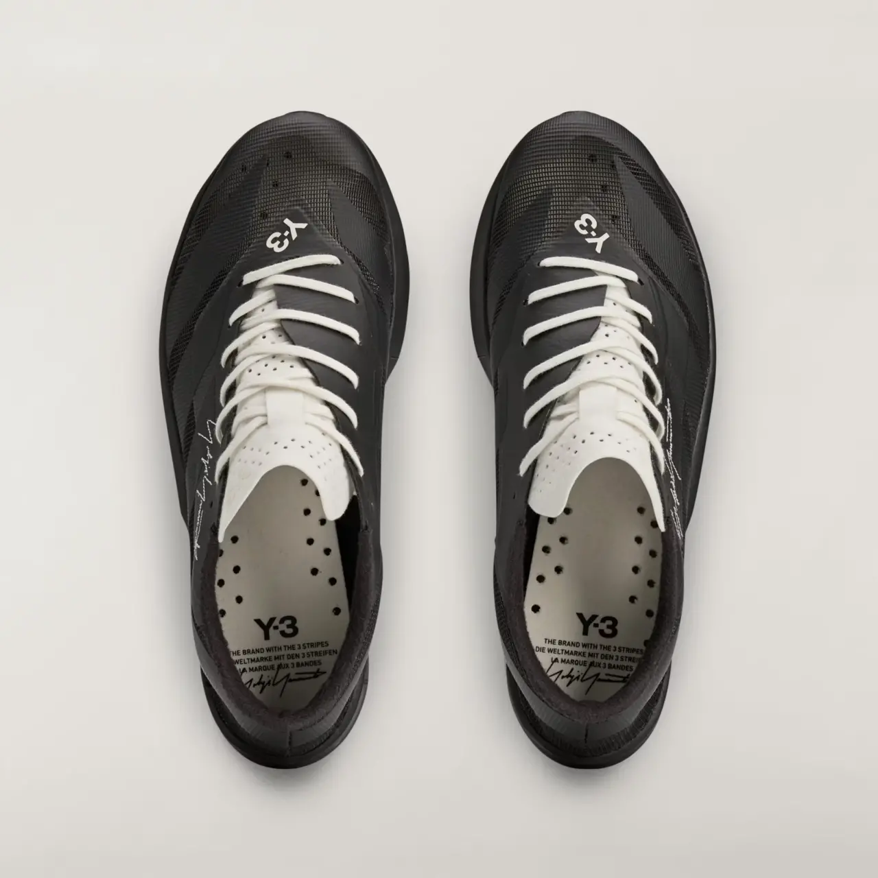 Alternative view of Giày Adidas Y-3 Adizero RC6 'Black Off White' KJ3444