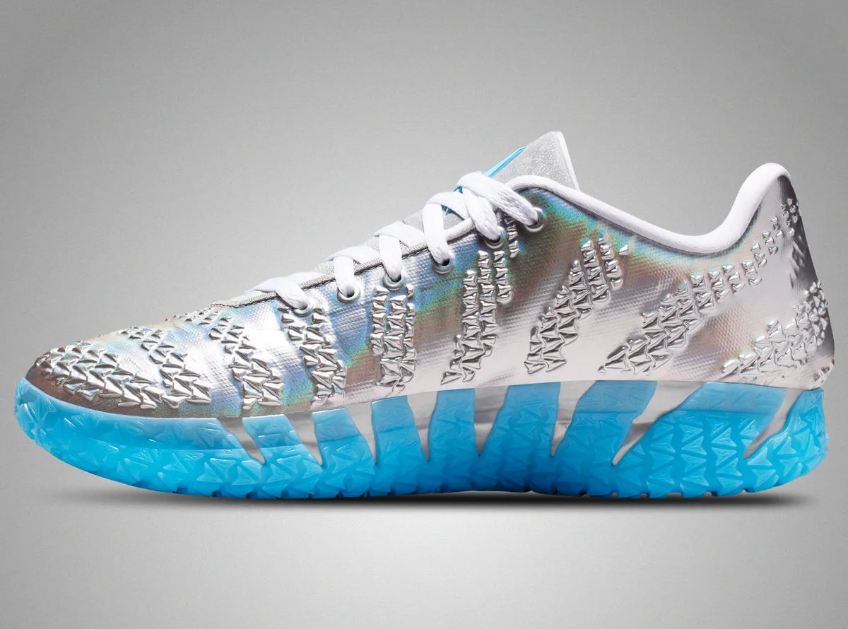 Alternative view of Giày Nike Ja 3 Jurassic Park 'Metallic Silver' IU7239-002