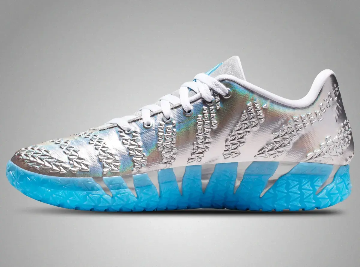Alternative view of Giày Nike Ja 3 Jurassic Park 'Metallic Silver' IU7239-002