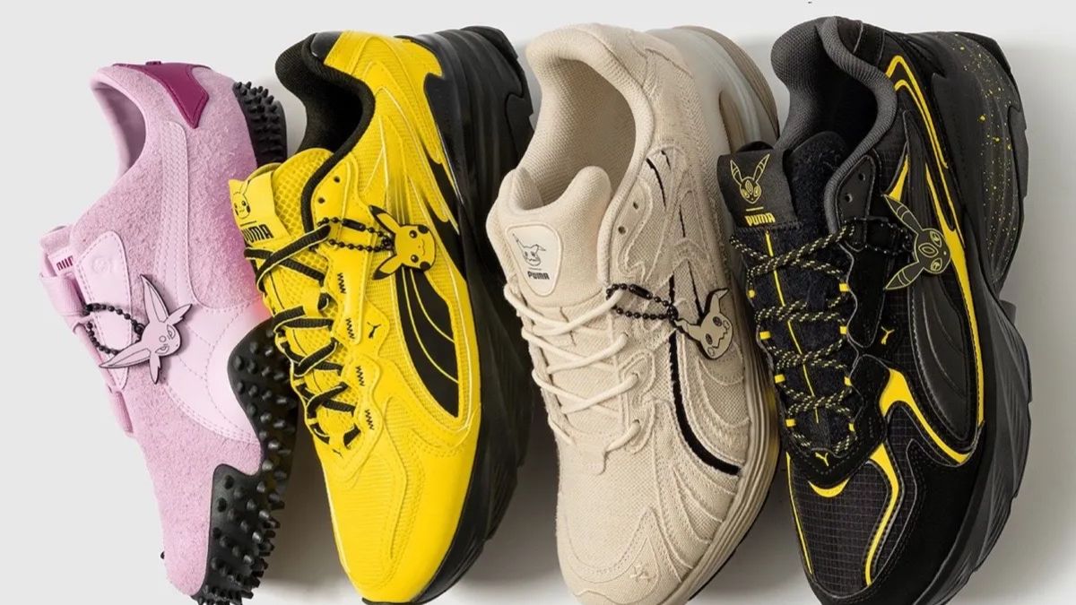 Giay PUMA All-Pro Nitro 2 Pikachu voi thiet ke vang den noi bat