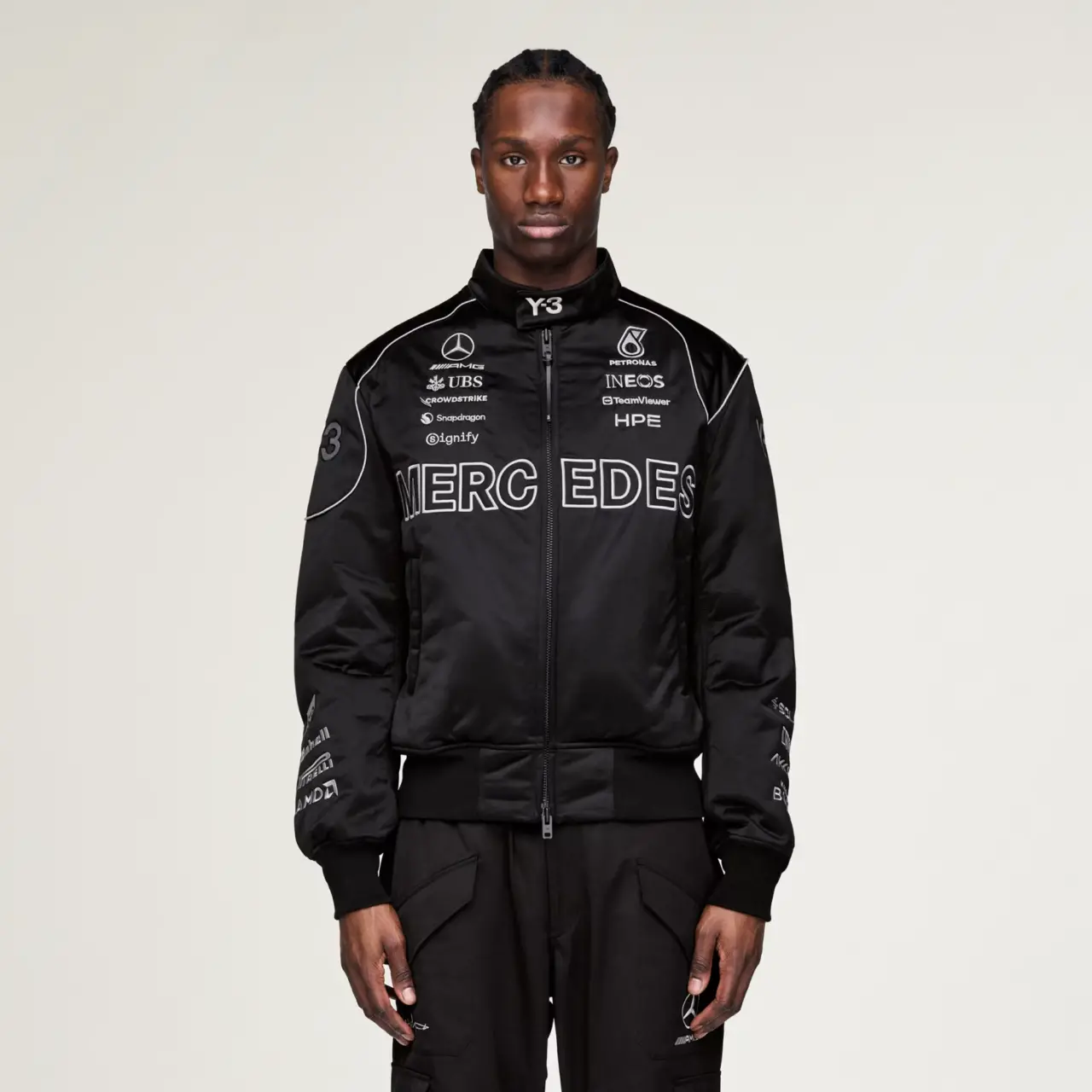 Alternative view of Áo Adidas Y-3 F1 Team Jacket 'Black' KQ9843