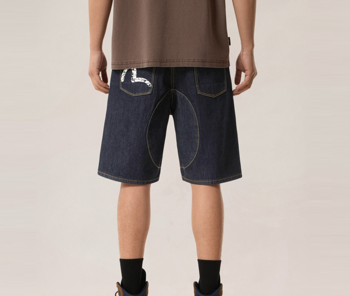 Alternative view of Quần Evisu Seagull Print 'Indigo' 2ESHTM6DS7055XXDN