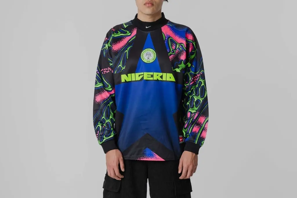 Alternative view of Áo Nike Nigeria Goalkeeper Jersey 'Black Hyper Pink White' IO0782-010