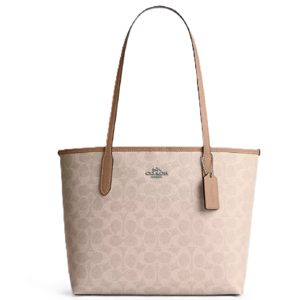 Túi Coach Medium City Tote Signature Canvas 'Beige' CDX82-SVPWH