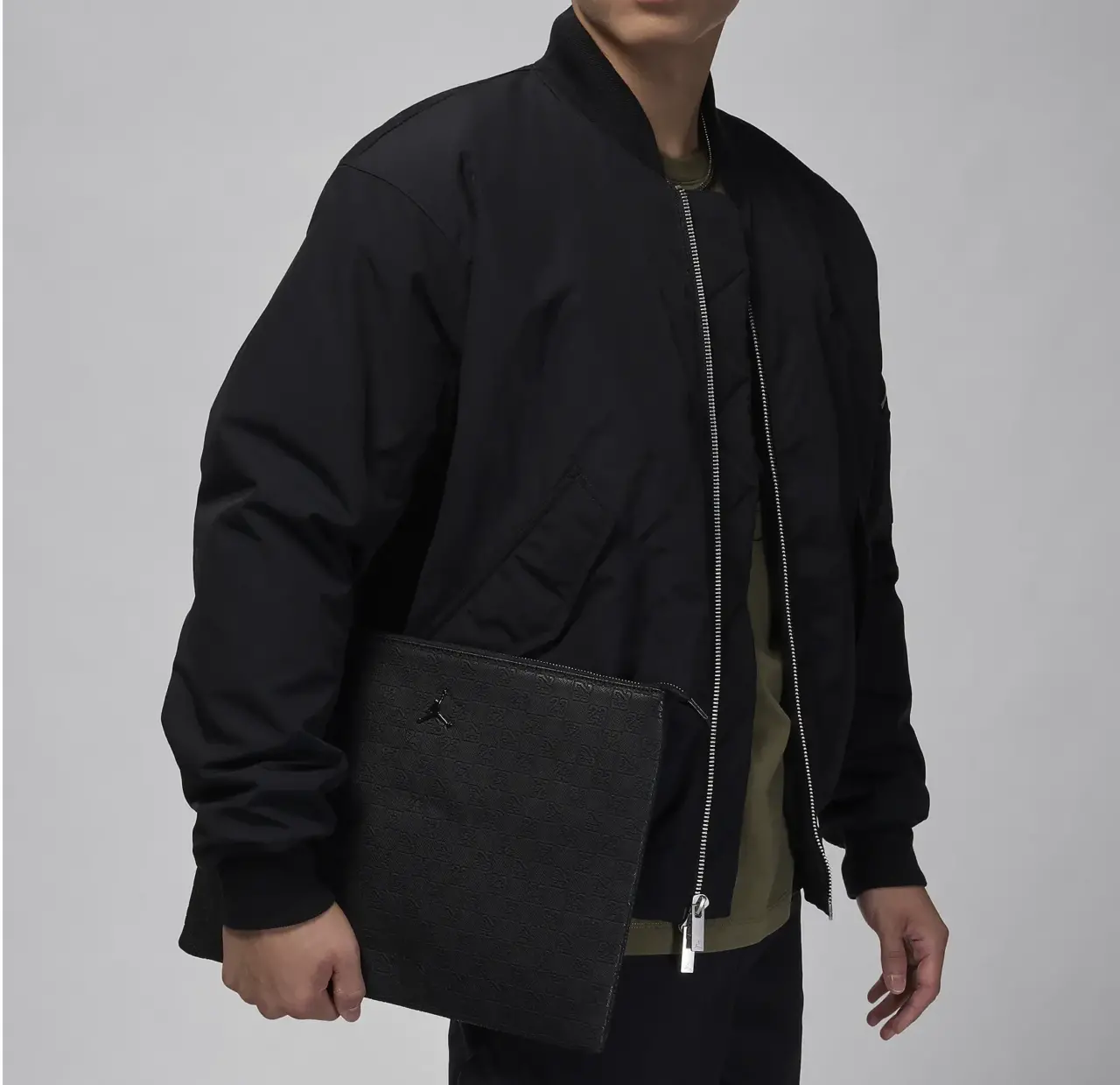 Alternative view of Túi Nike Jordan Monogram Pouch Bag 'Black' LM0989-023