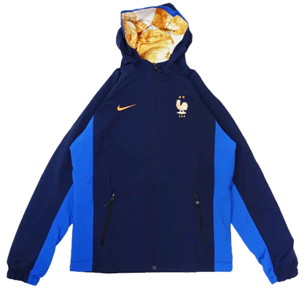 Áo Nike France AWF 'Blackened Blue' IB6333-498