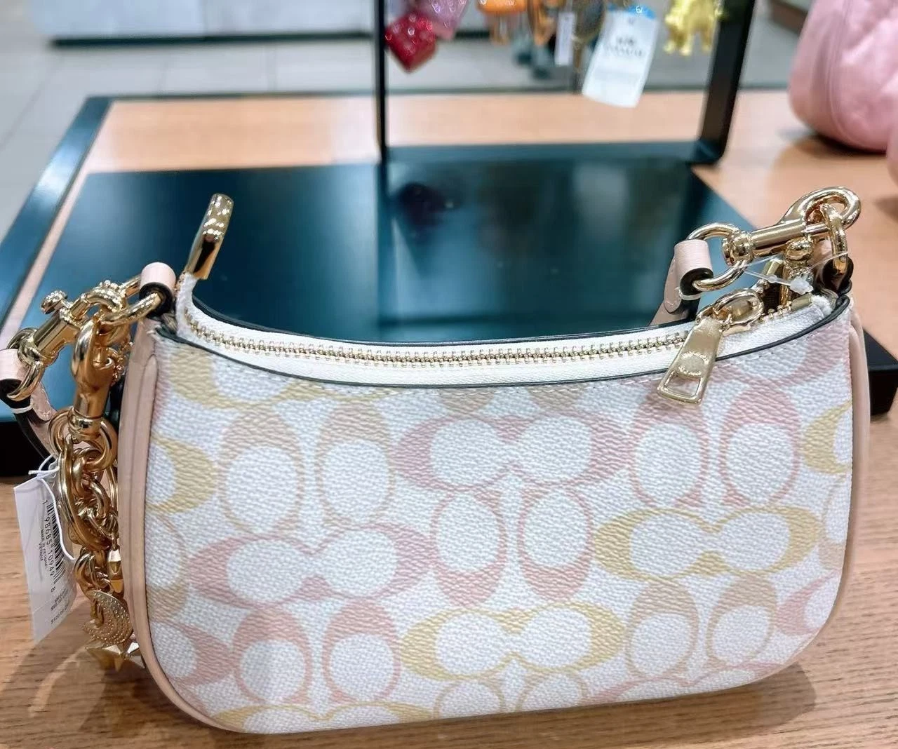 Alternative view of Túi Coach Teri Mini Crossbody Bag 'Chalk' CDW52-IMM8C