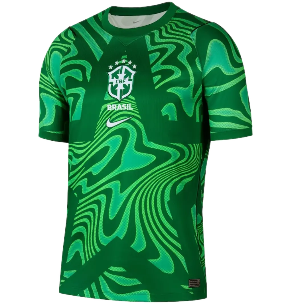 Áo Nike Brazil 2026 Stadium Goalkeeper 'Green' IB5267-302