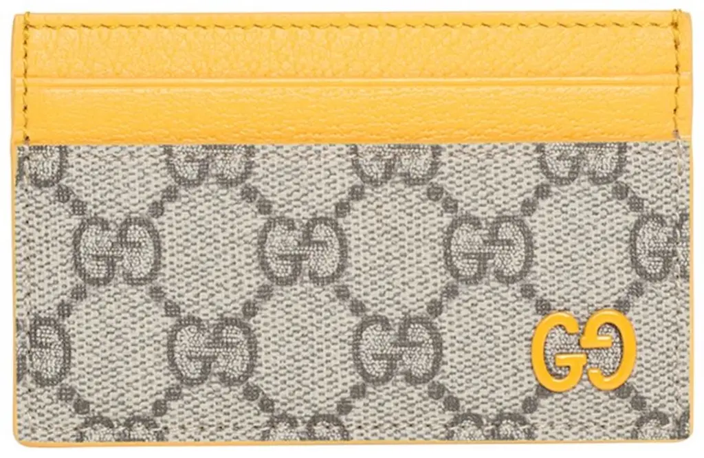 Ví Gucci Monogram Card Holder 'Beige Yellow' 768248-FACQC-9750