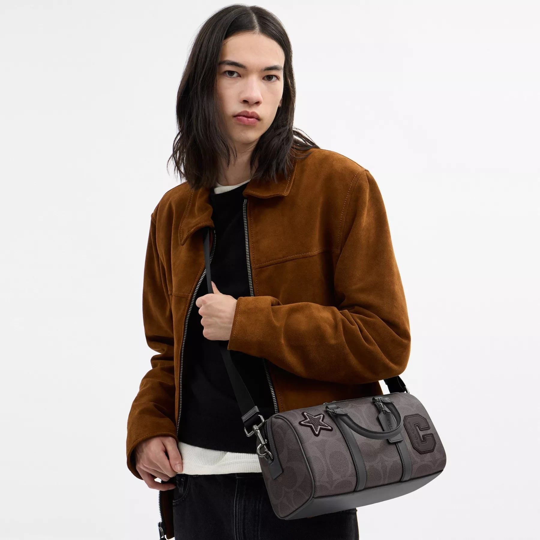 Túi Coach Venturer Duffle Bag 27 'Grey' CCH10-QBGRM - Ảnh 5