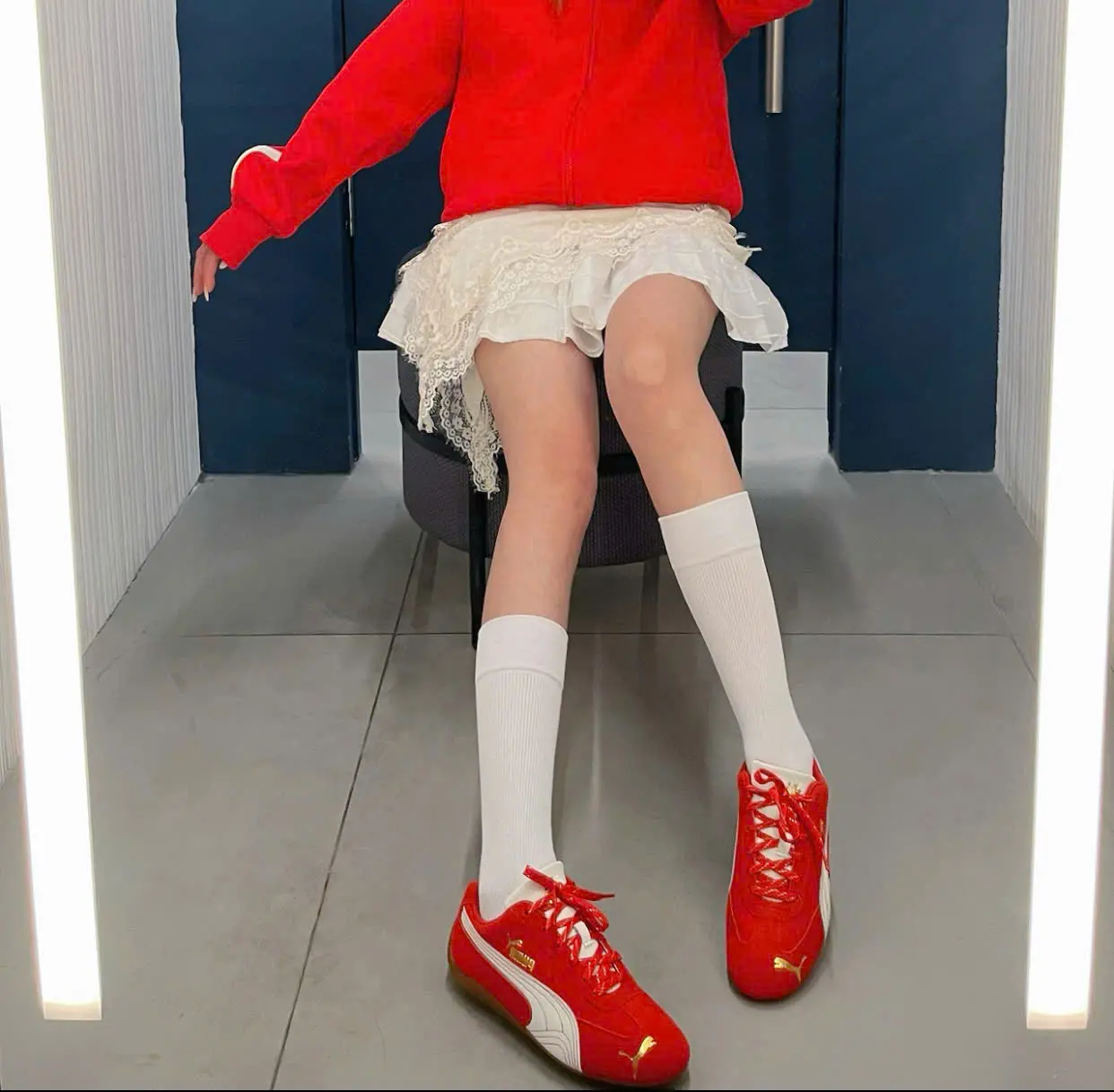 Alternative view of Giày Puma Speedcat CNY 'Red' 408848-01
