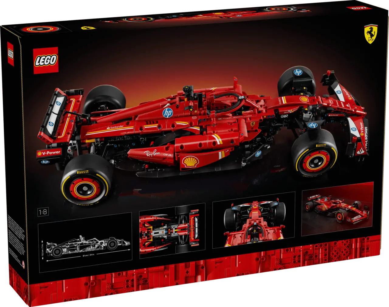 Alternative view of Mô Hình Lego Ferrari SF-24 F1 Technic 42207