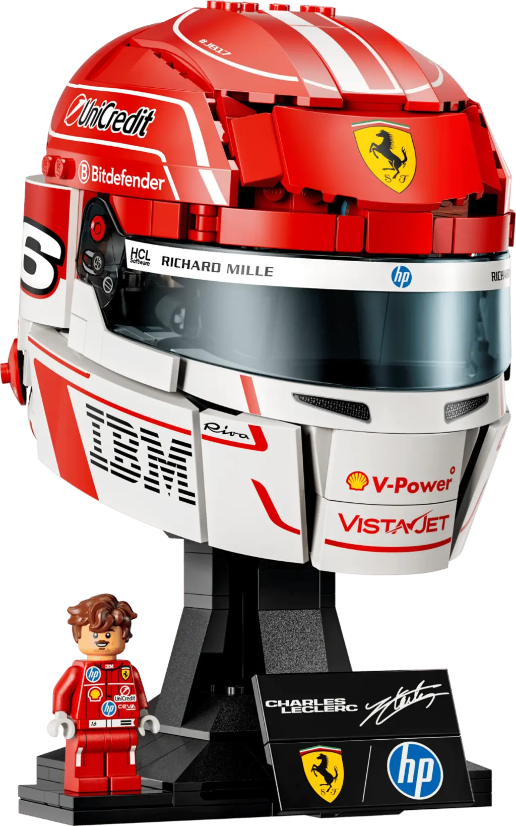 Mô Hình Lego Scuderia Ferrari HP Charles Leclerc Helmet 43014