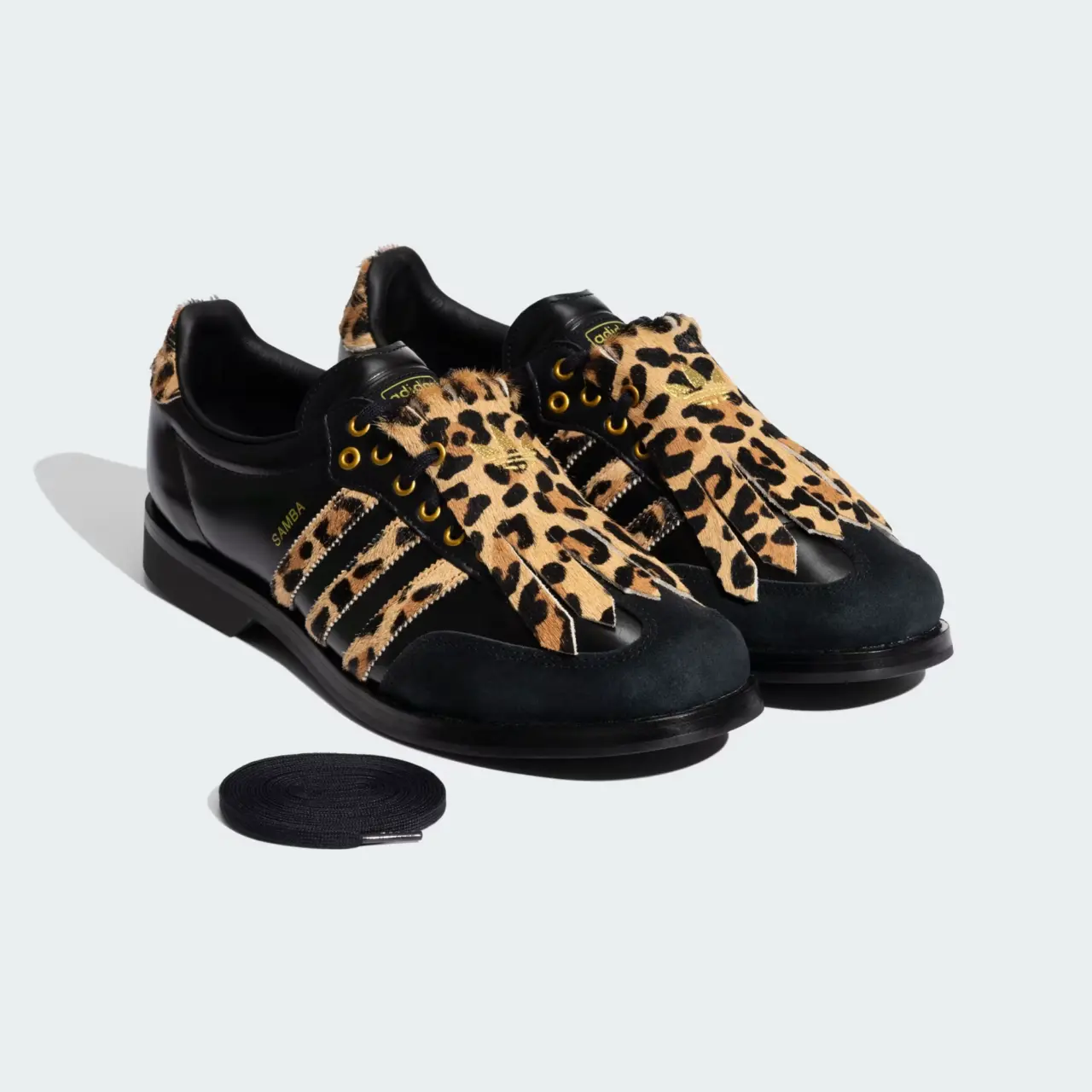 Alternative view of Giày Adidas Samba Bowling Shoe 'Leopard Black' KK2824