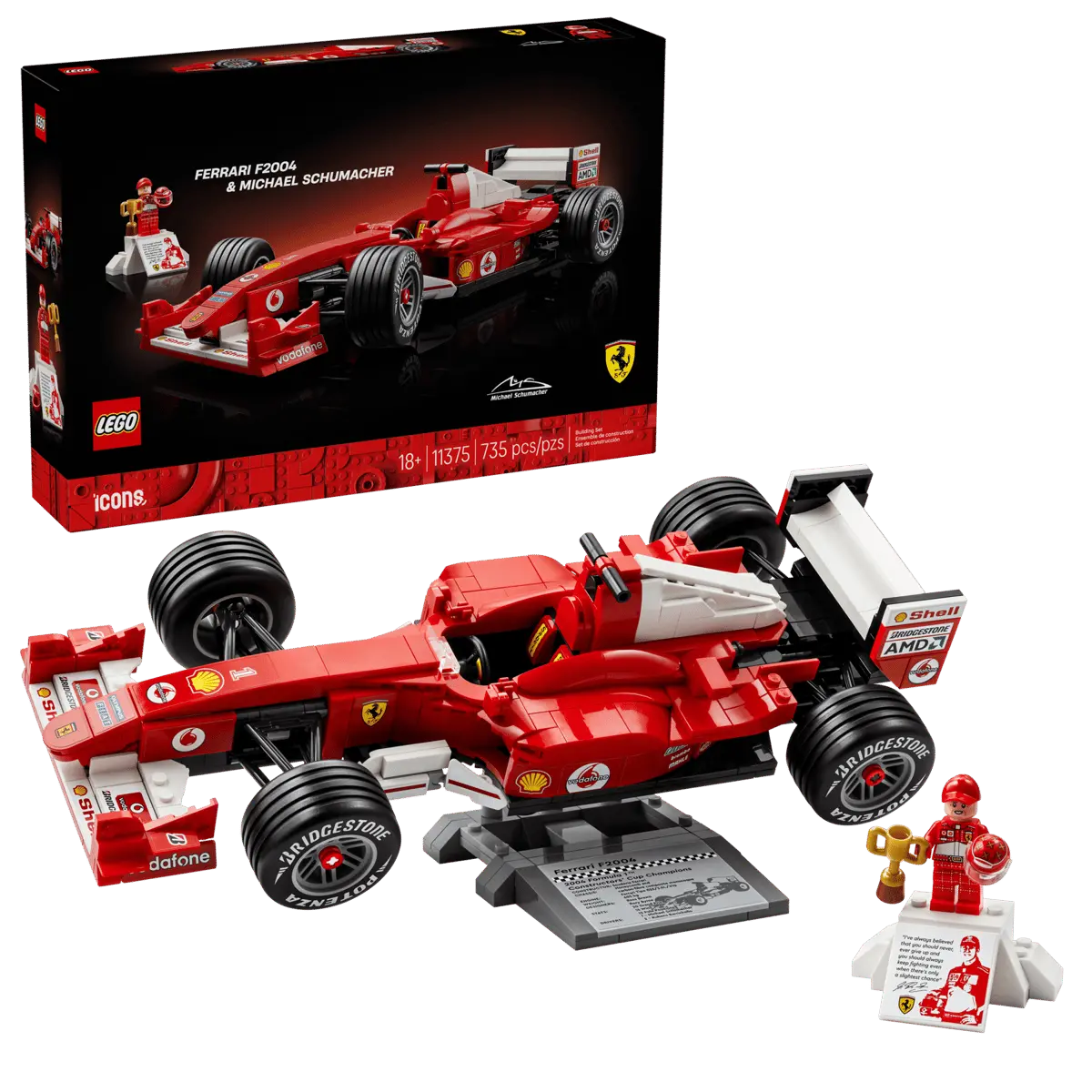 Alternative view of Mô Hình Lego Ferrari F2004 & Michael Schumacher 11375