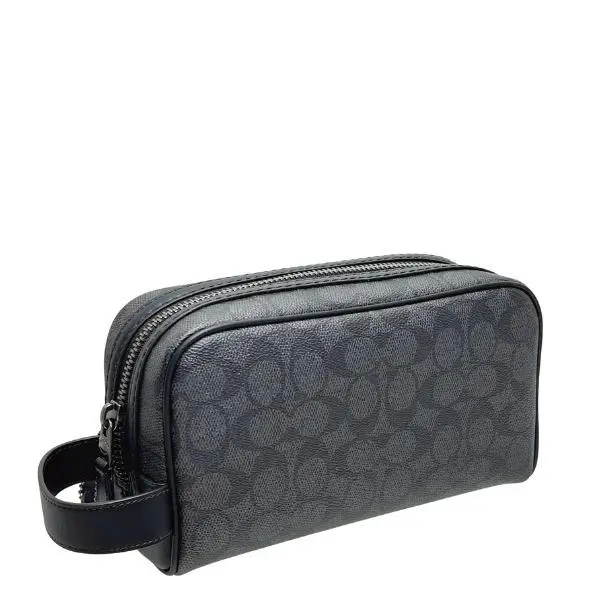 Alternative view of Túi Coach Travel Kit Small Signature 'Black' CAR15-QBMI5