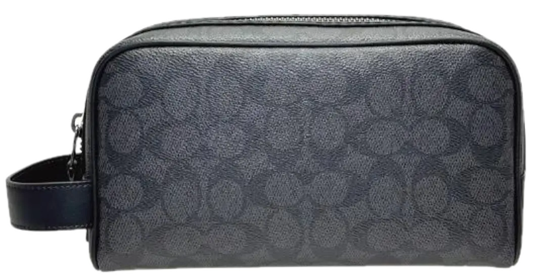 Túi Coach Travel Kit Small Signature 'Black' CAR15-QBMI5