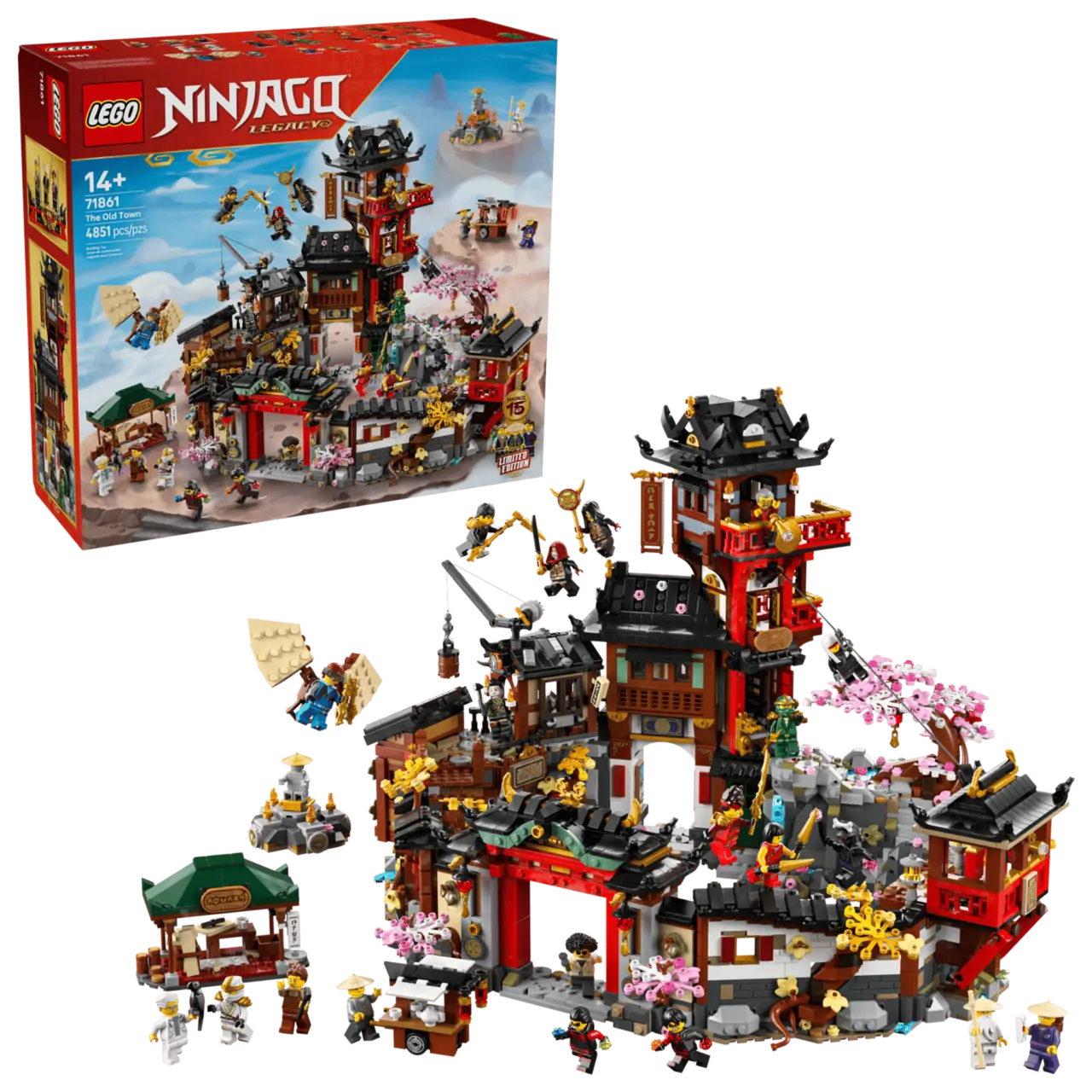 Alternative view of Mô Hình Lego The Old Town 15th Anniversary 'Multicolor' 71861