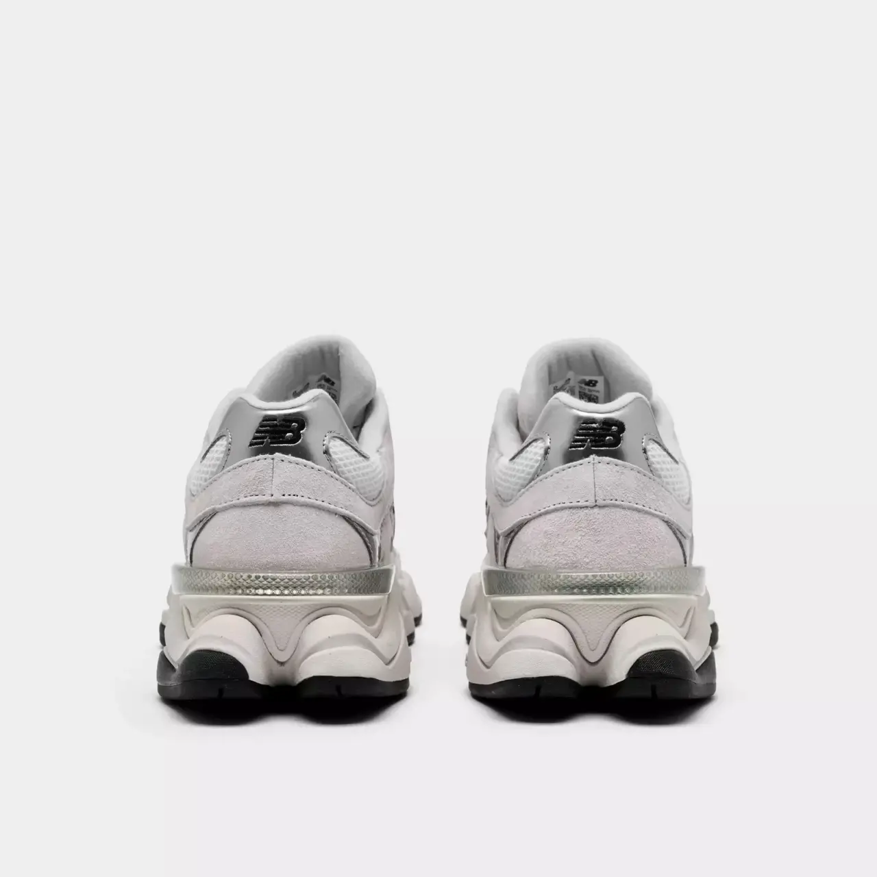 Alternative view of Giày New Balance 9060 'White Black Metallic Silver' U9060JRB