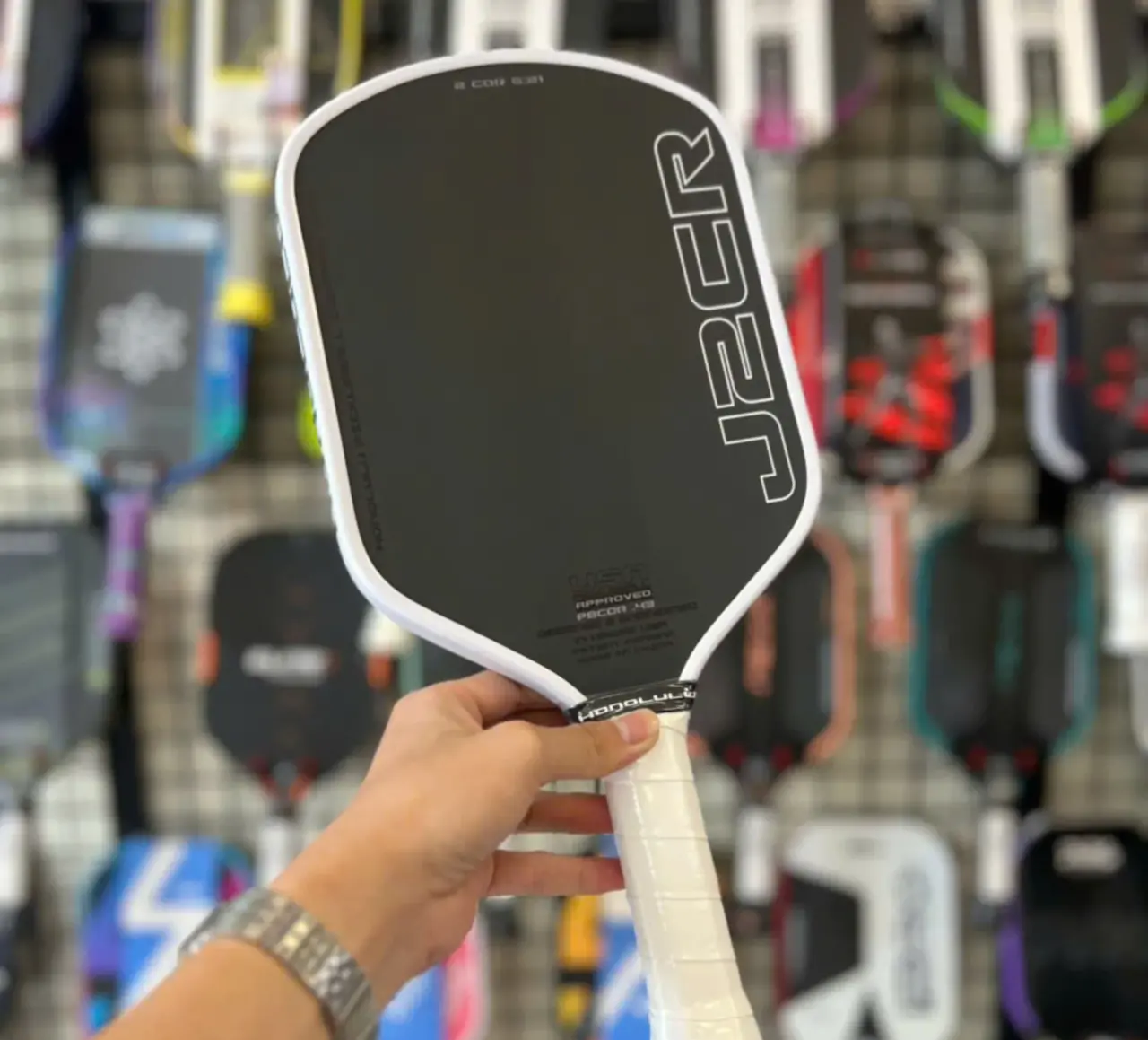Vợt Pickleball Honolulu J2CR Sword & Shield 'White' - Ảnh 3