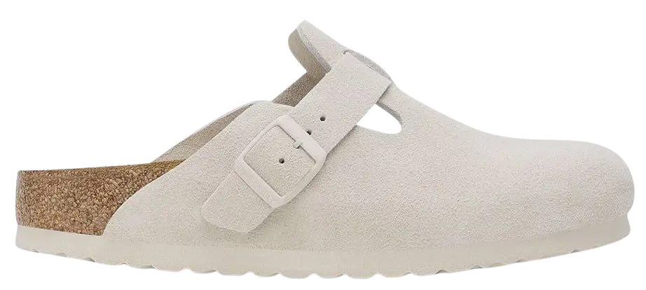 Dép Birkenstock Boston Soft Footbed 'White' 1027693