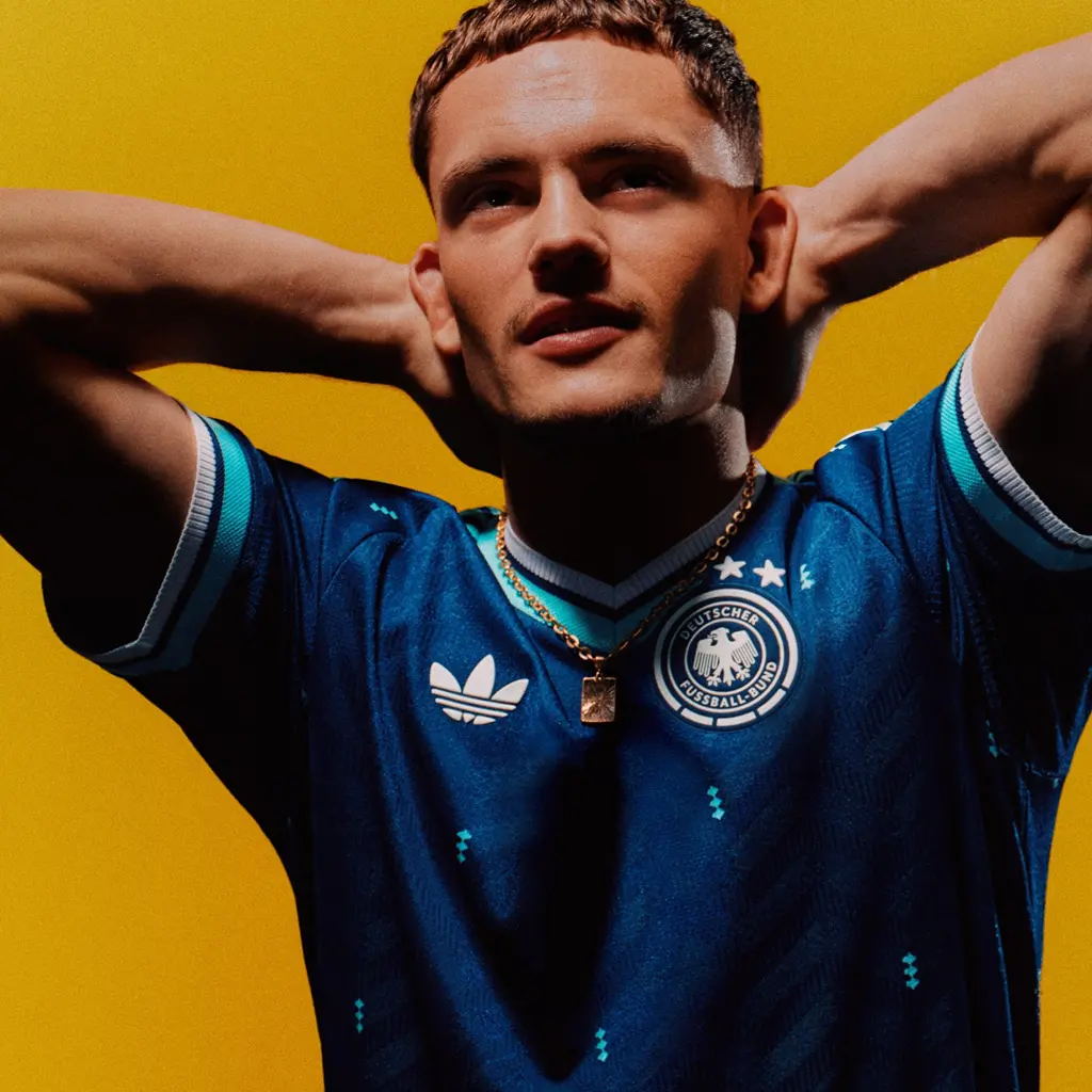 Alternative view of Áo Adidas Germany 26 Away Jersey Authentic 'Collegiate Navy' JN2070