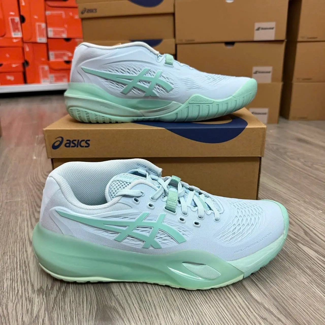Alternative view of Giày Asics Gel-Resolution X 'Light Blue' 1042A279-402