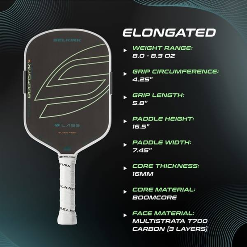 Alternative view of Vợt Pickleball Selkirk Labs Boomstik Everglade Asia Raw Carbon