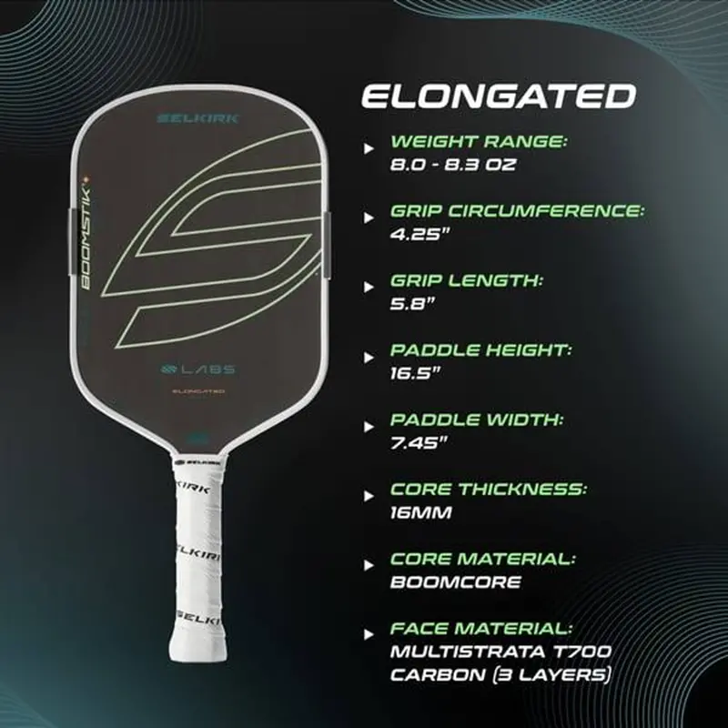 Alternative view of Vợt Pickleball Selkirk Labs Boomstik Everglade Asia Raw Carbon