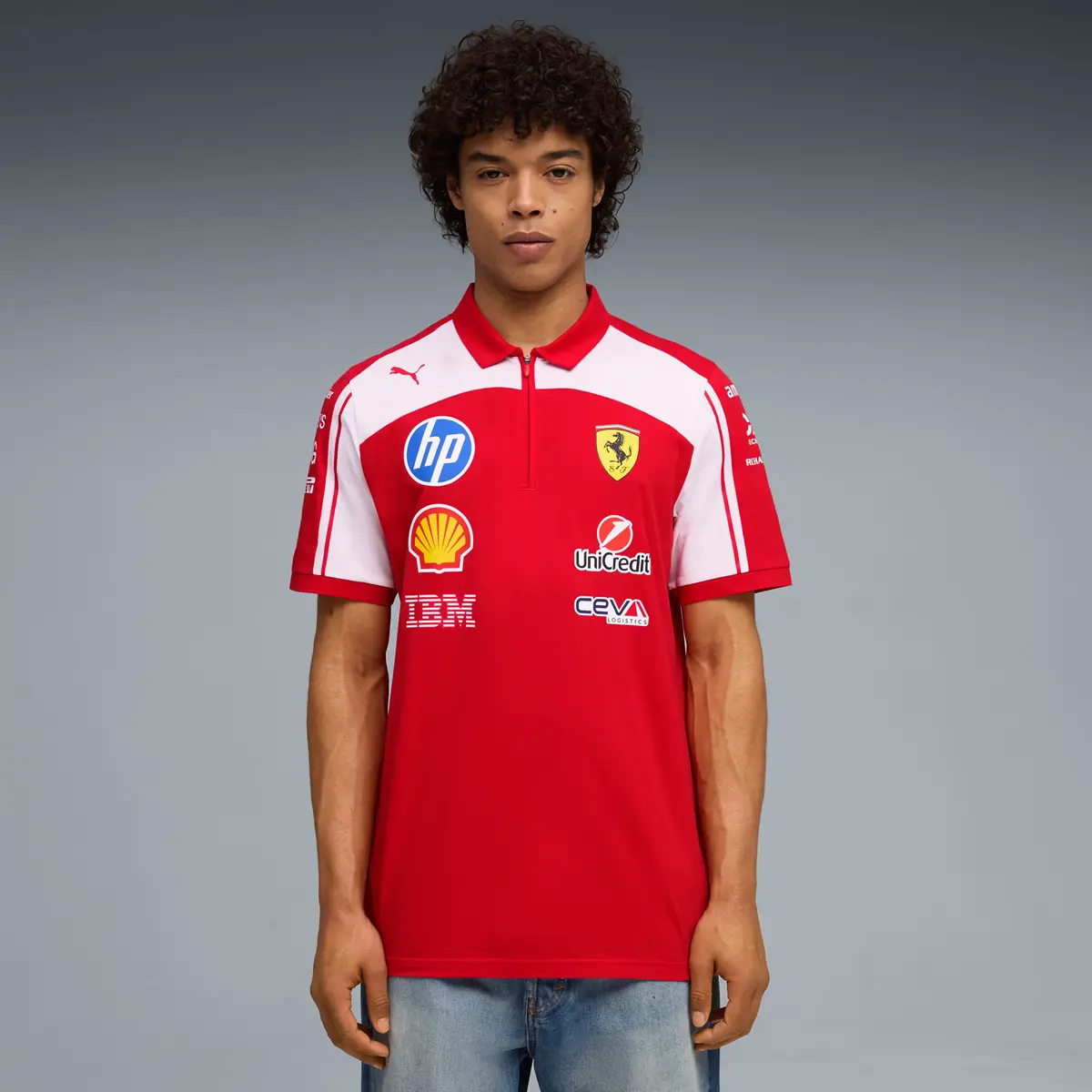 Áo Puma Scuderia Ferrari HP Replica Polo 'Red' 713829-01 - Ảnh 5