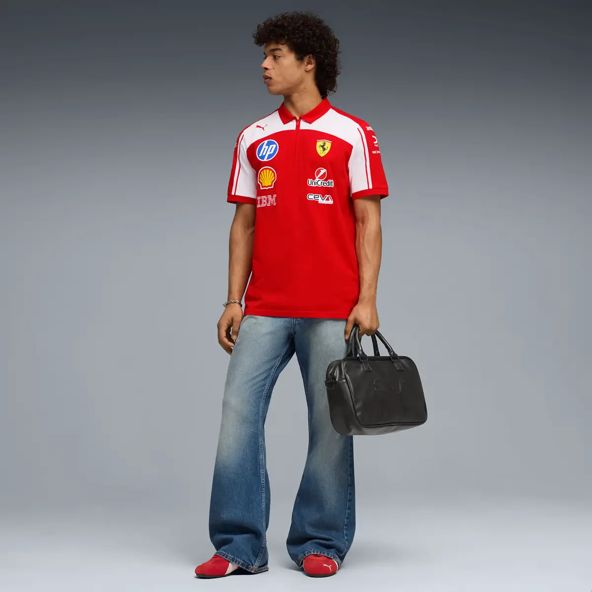Áo Puma Scuderia Ferrari HP Replica Polo 'Red' 713829-01 - Ảnh 3