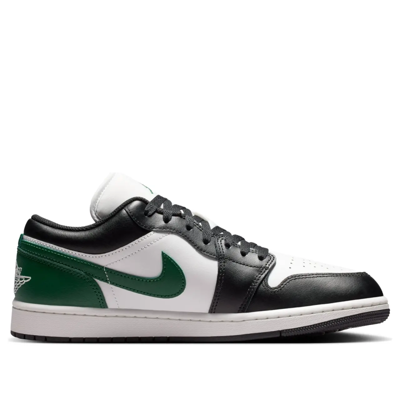 Alternative view of Giày Nike Air Jordan 1 Low 'Black Gorge Green' 553558-047