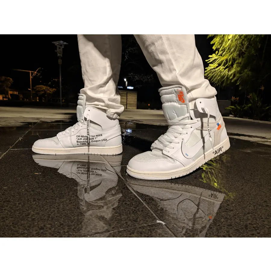 Alternative view of Giày Nike Air  Jordan 1 Retro High 'Off-White' AQ0818-100