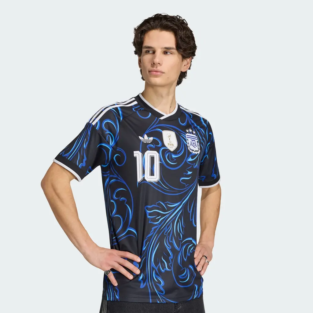Alternative view of Áo Adidas Argentina Messi 26 Away Jersey 'Dark Blue' KH3940