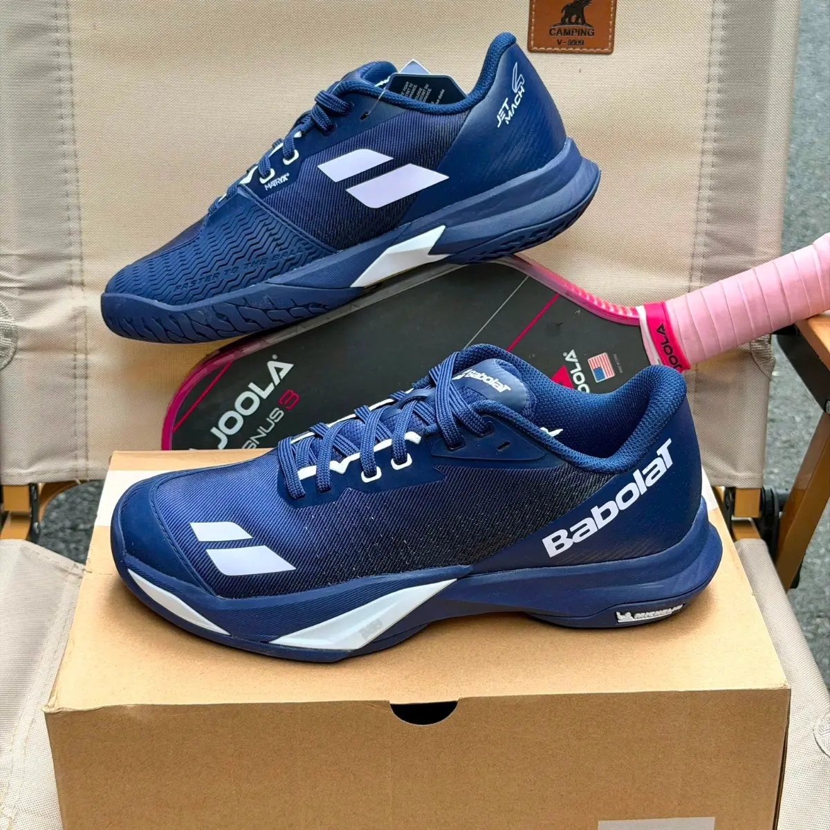 Alternative view of Giày Babolat Jet Mach 4 Clay 'Dark Blue' 30F26629A-4131