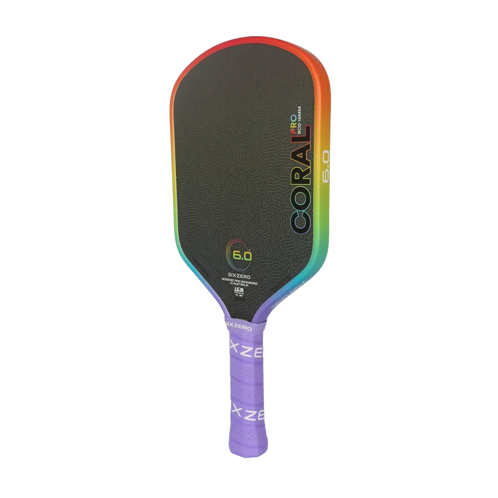 Alternative view of Vợt Pickleball Six Zero Coral Pro 16mm 'Rainbow'
