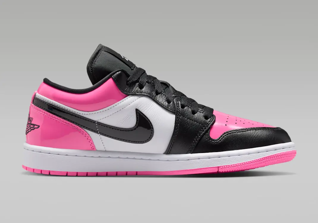 Alternative view of Giày Nike Air Jordan 1 Low SE 'Black Pinksicle Patent' IV2446-684